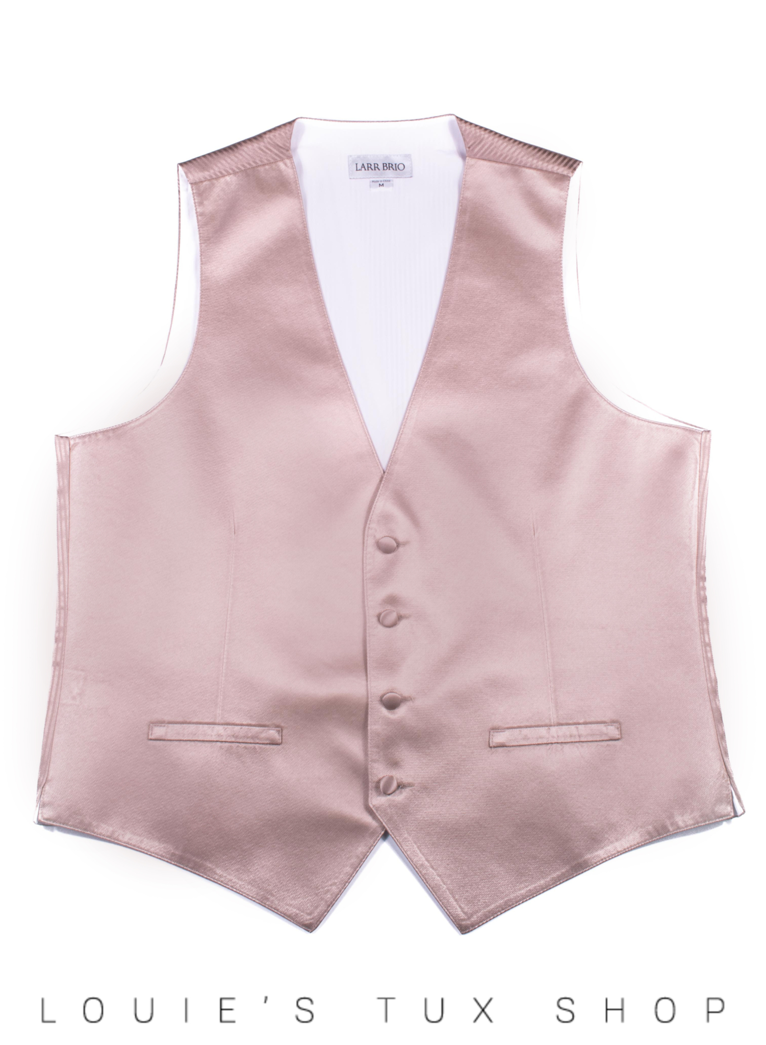 Klassiek Overvloedig Afleiden Modern Solid Rose Gold Vest | Louie's Tux Shop